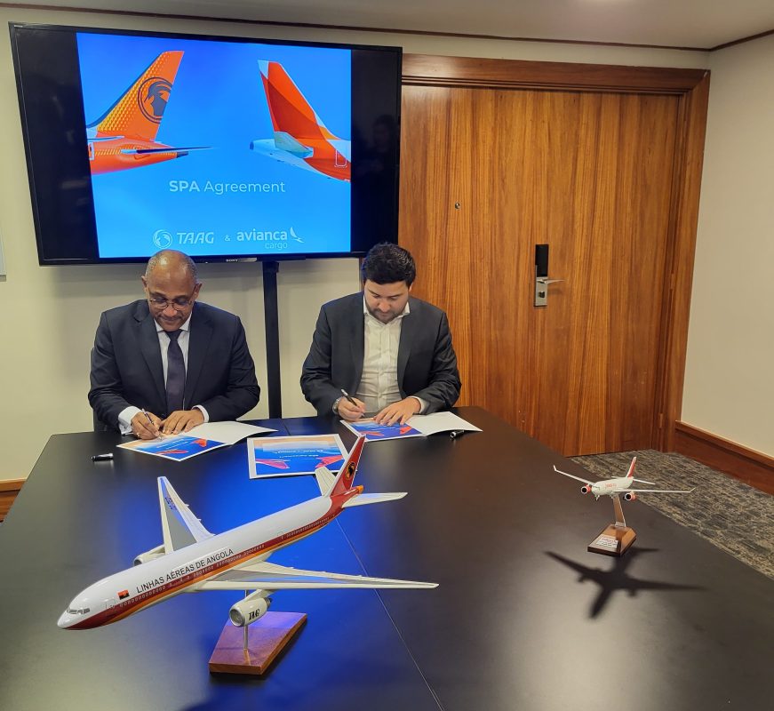 #assinatura_acordo De Parceria Taag E Avianca Cargo