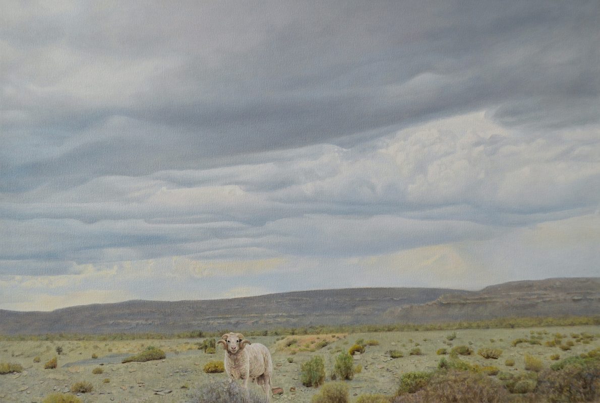 #catherine Ocholla_abyss_oil on Board_50 X 74 Cm_2025