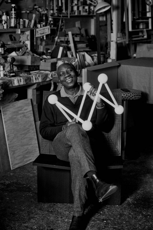 #charles Job, Designer, Photographed in the Atelier Where His Prototypes Are Transformed from Cardboard to Wood.