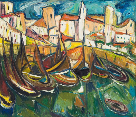 #irma Stern- Fishing Harbour, Algecira (1)