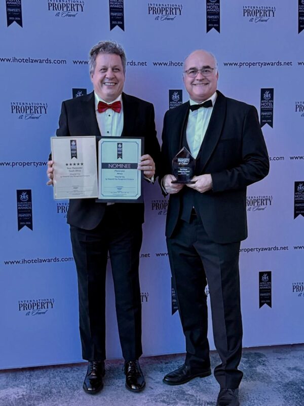 #werner Van Rhyn Co-founder and Director of Waterfall City Left and Willie Vos Ceo of Waterfall City Management Company