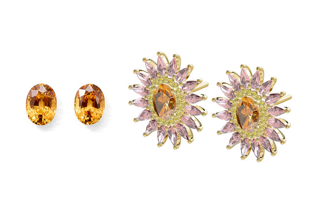 #orange Earings Comp 2