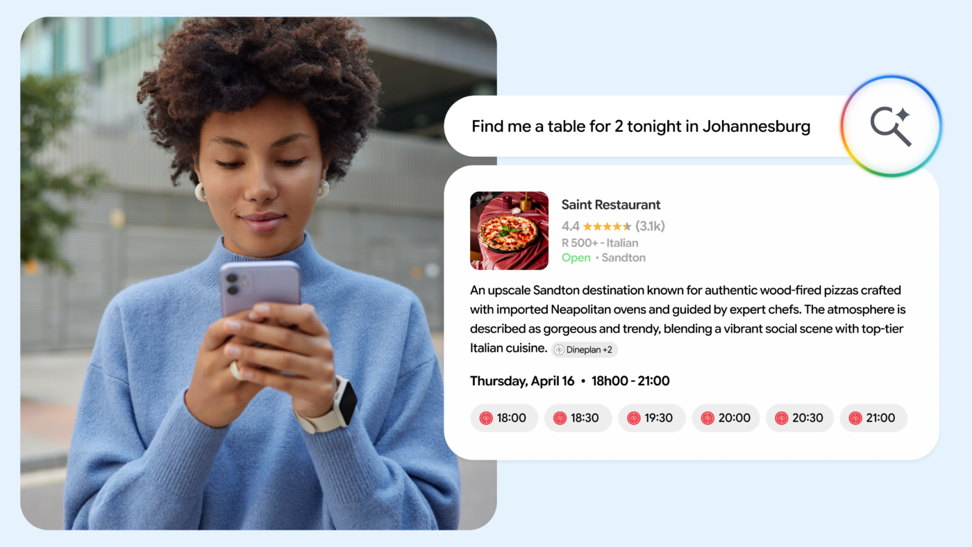 Google Ai Search and Dineplan Transform Restaurant Discovery in South Africa Enabling Instant Table Bookings from Search to Seat   African Luxury